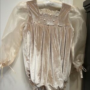 Elegant Cream Bodysuit for Kids